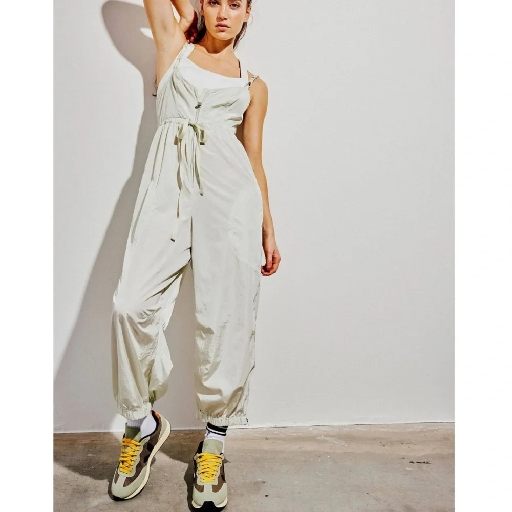 New FP Movement Free People Down To Earth Jumpsuit in Summer Mist Size XS